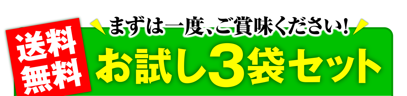 送料無料 ＼まずは一度、ご賞味ください！／お試し3袋セット